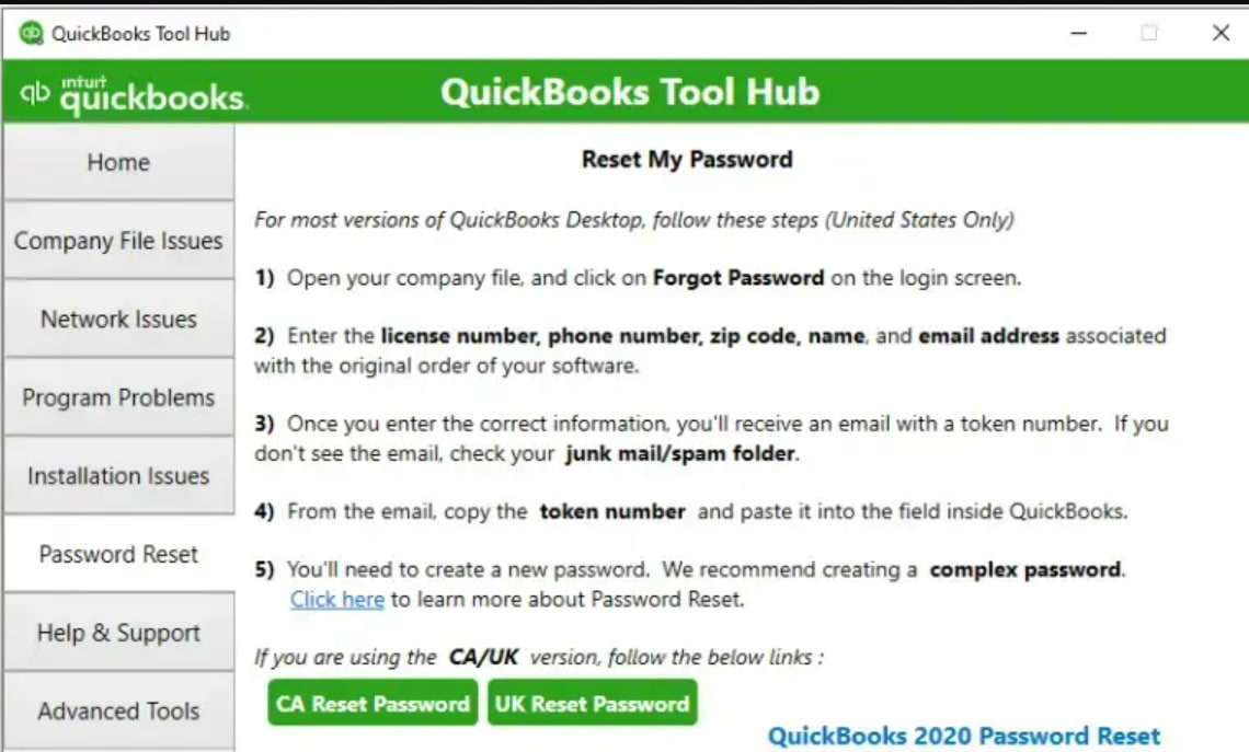 QuickBooks Tool Hub - Key Component 5